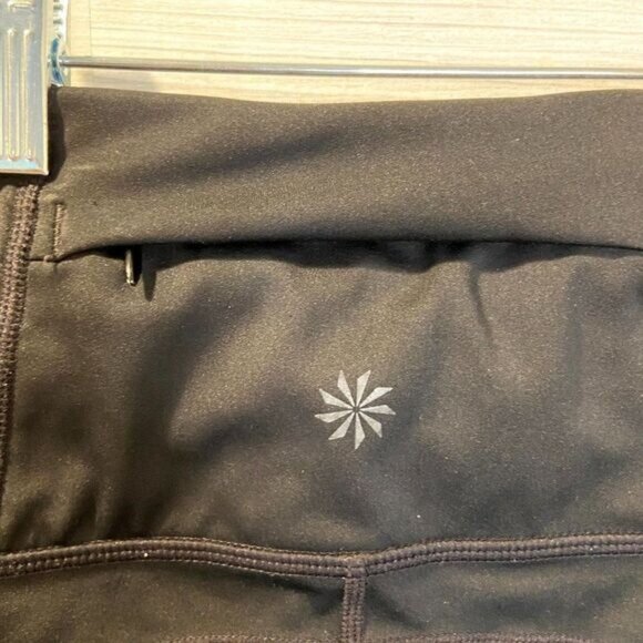 Athleta Workout Mesh Leggings Pockets Yoga Pants 4 Way Stretch Leggings - Picture 7 of 9